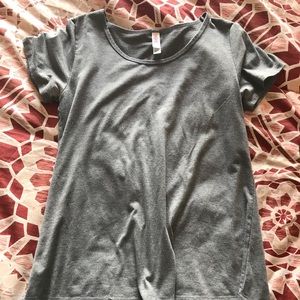 Solid gray Lularoe classic tee
